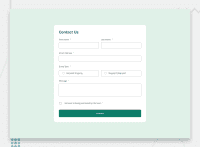 Desktop design screenshot for the Contact form coding challenge