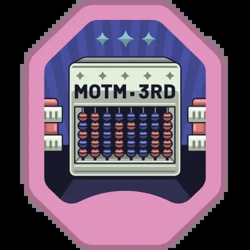 Mentor of the Month - 3rd Place: Travolgi 🍕 has won this badge 1 time