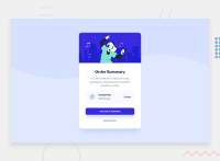Desktop design screenshot for the Order summary component coding challenge